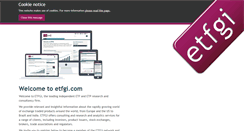 Desktop Screenshot of etfgi.com