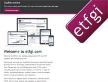Tablet Screenshot of etfgi.com